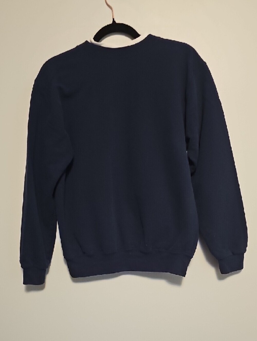 Vintage Top Stitch Embroidered Owl Crewneck Sweatshirt - Navy - Picture 5 of 5